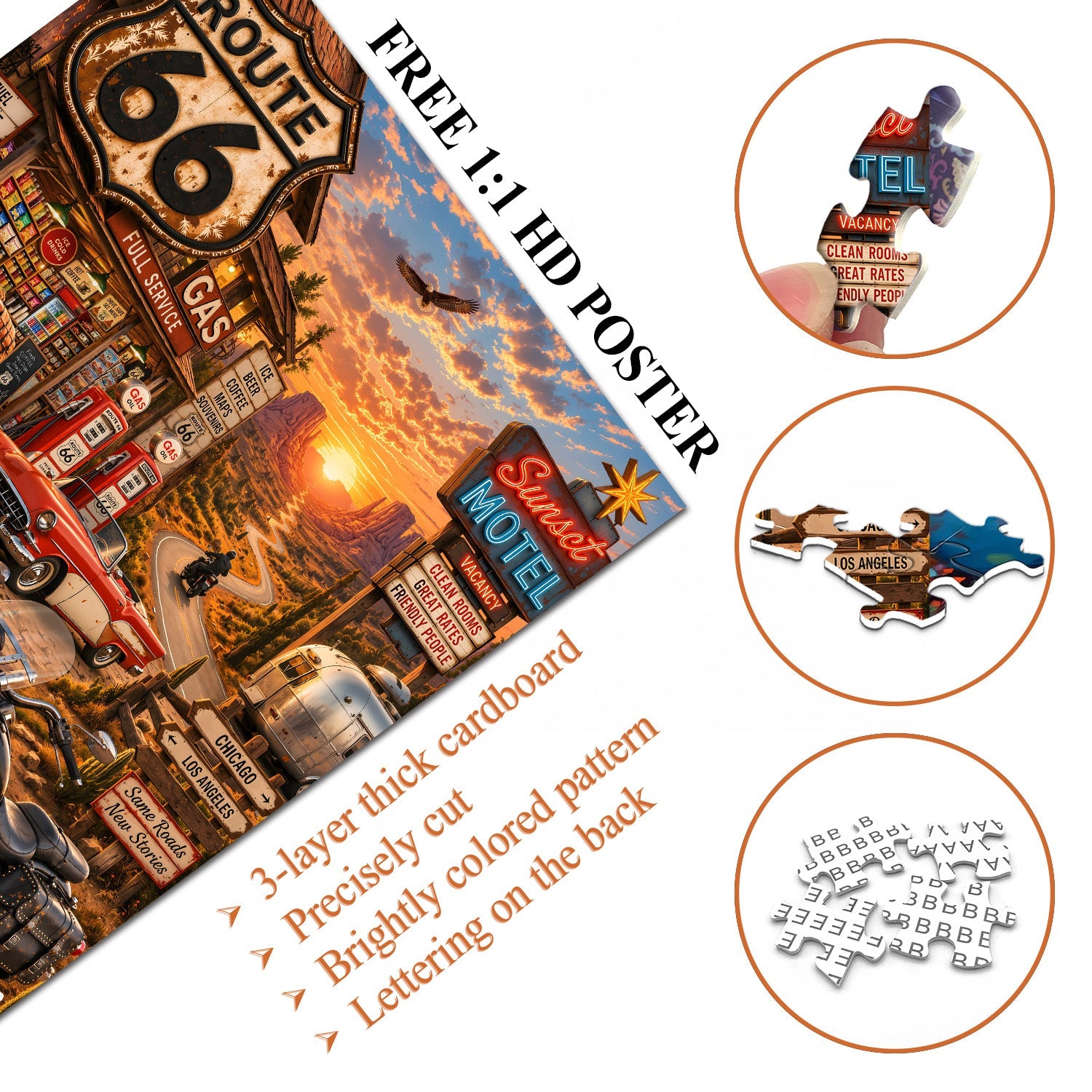 Sunset Highway Jigsaw Puzzle 1000 Piece
