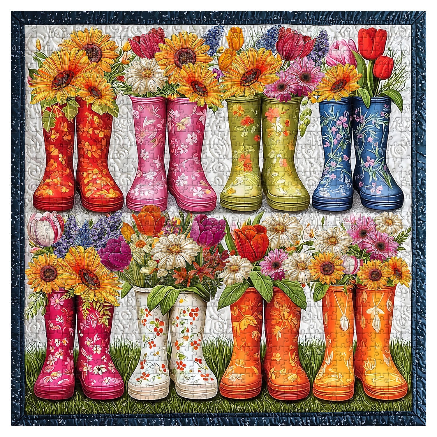 Flower Boots Jigsaw Puzzle 1000 Piece