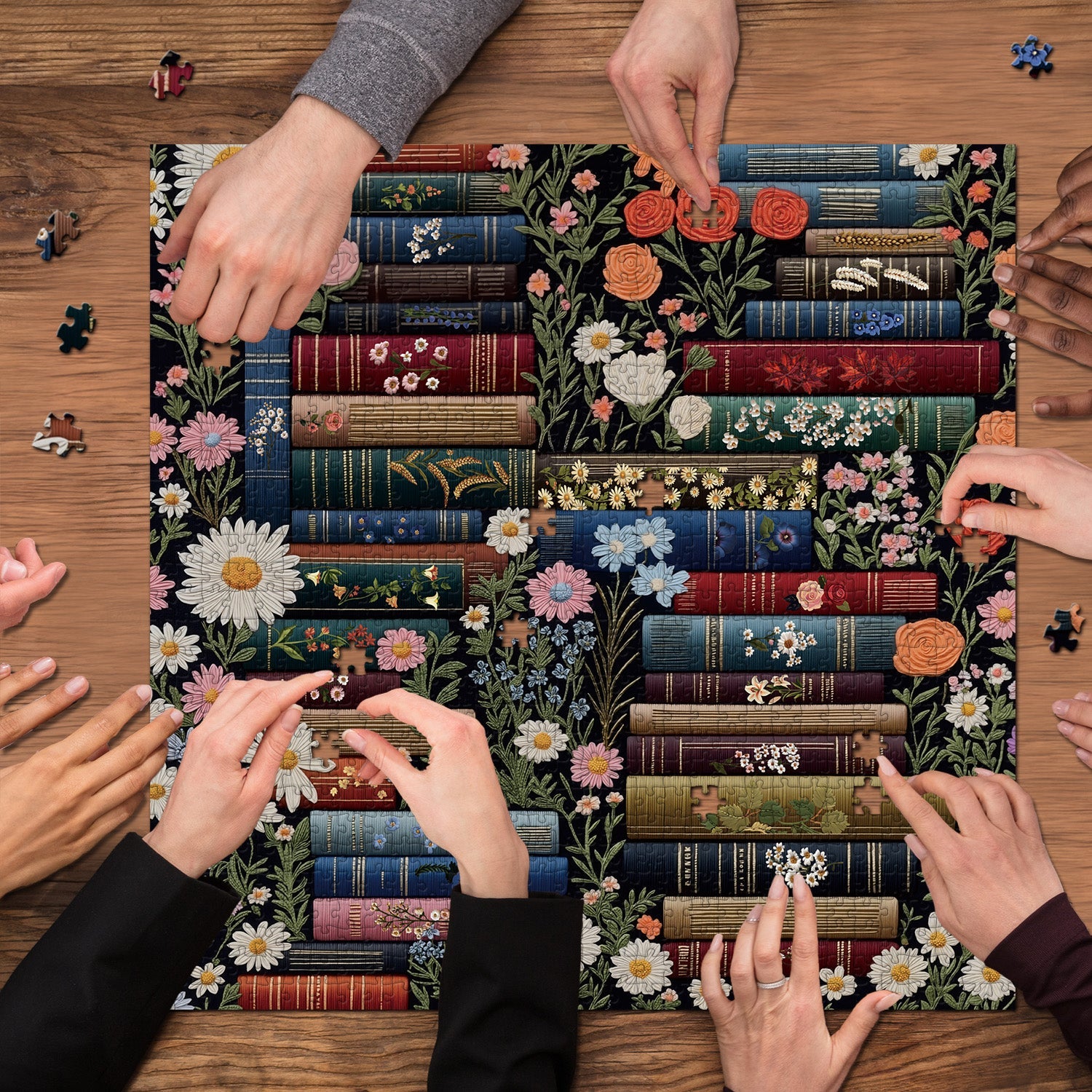 Floral Library Jigsaw Puzzle 1000 Pieces