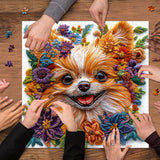 Embroidered Pup Jigsaw Puzzles 1000 Piece