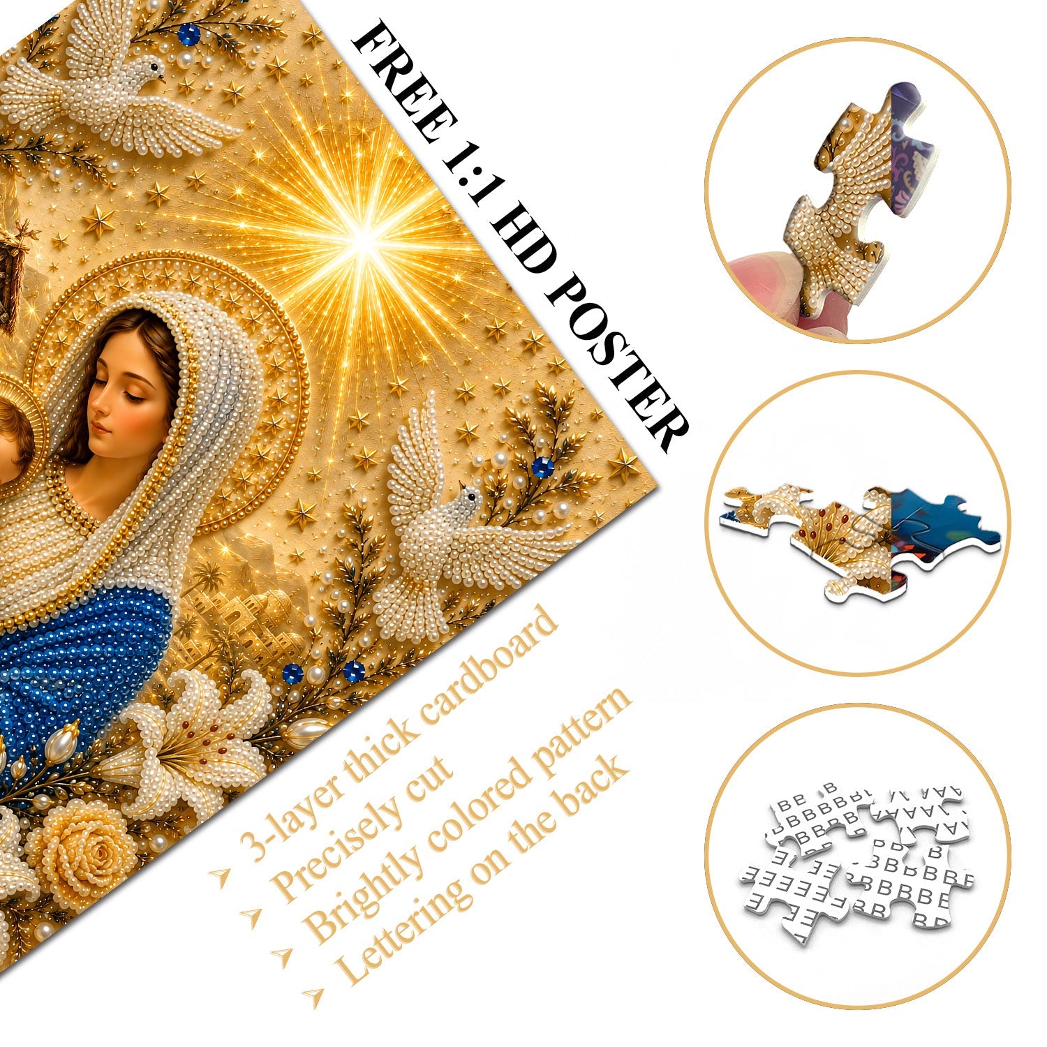 The Holy Nativity Jigsaw Puzzle 1000 Pieces