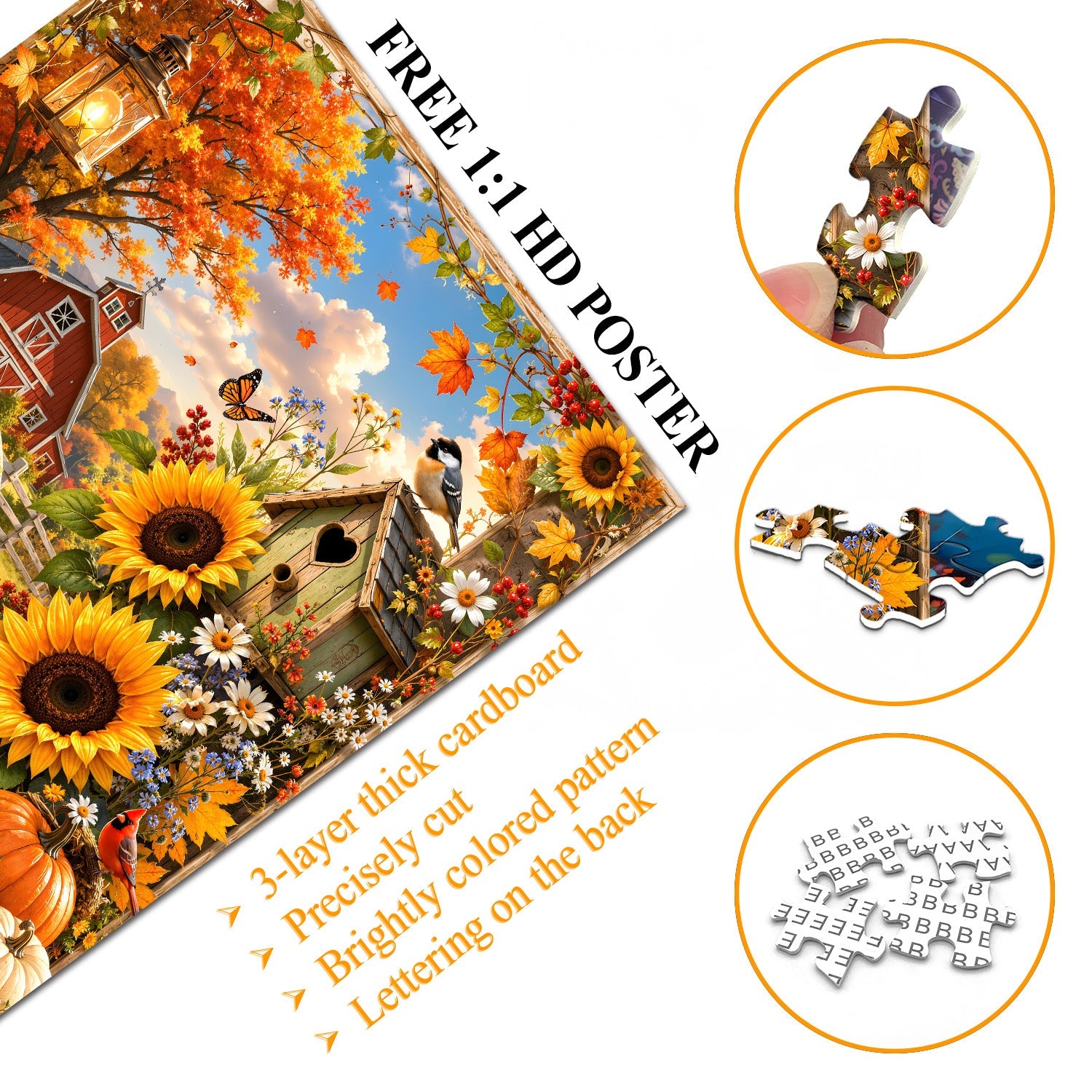 Harvest Gnome Jigsaw Puzzle 1000 Pieces