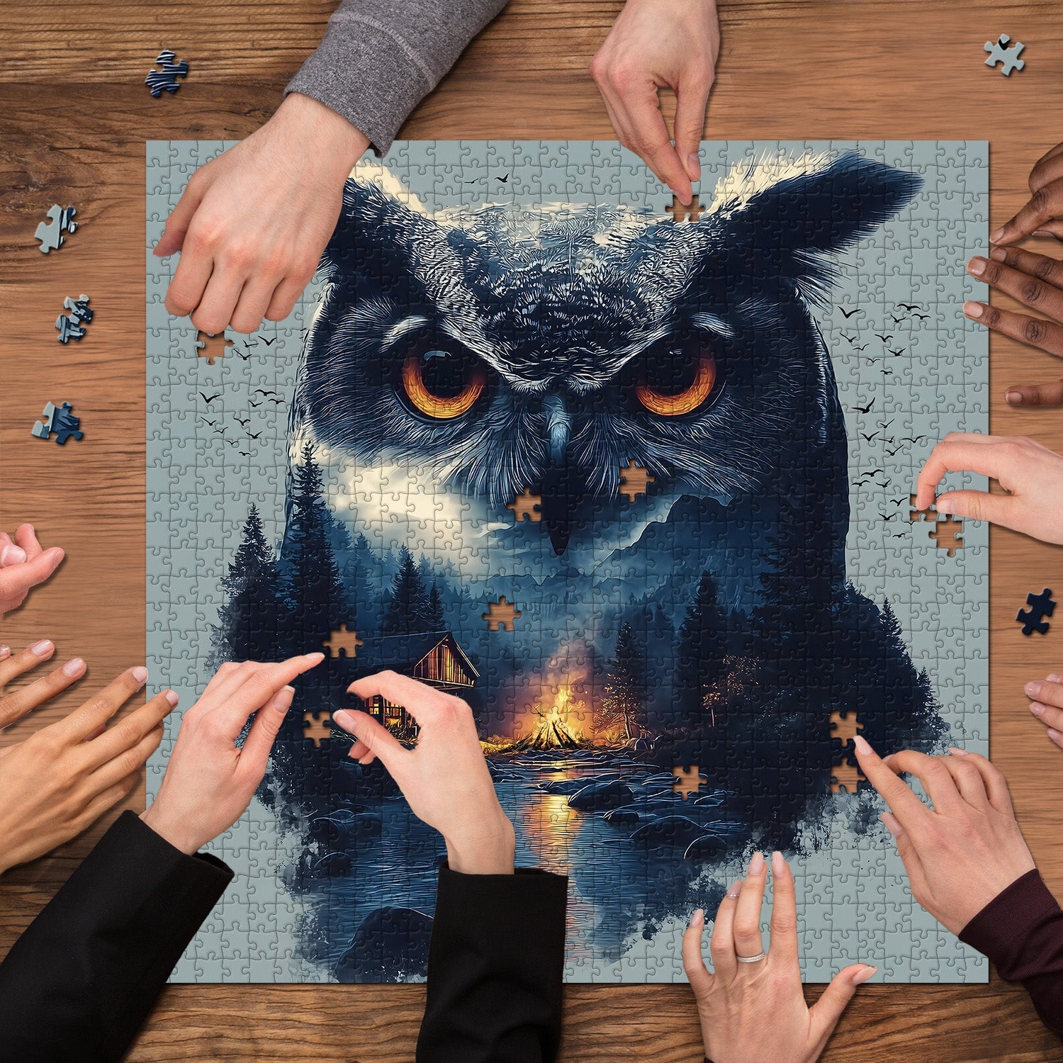 Forest Owl Jigsaw Puzzle 1000 Piece