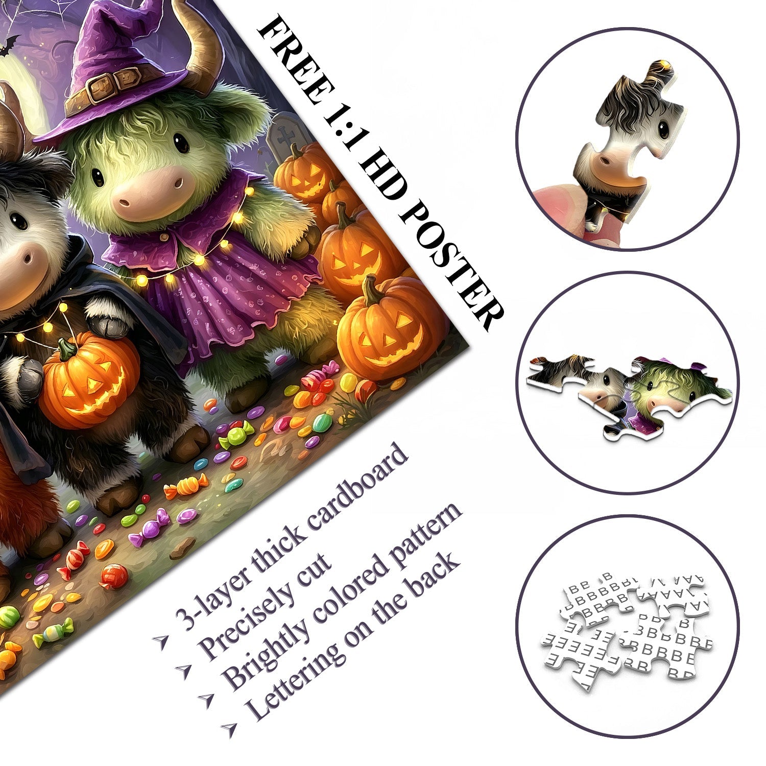 Halloween Calves Jigsaw Puzzle 1000 Pieces