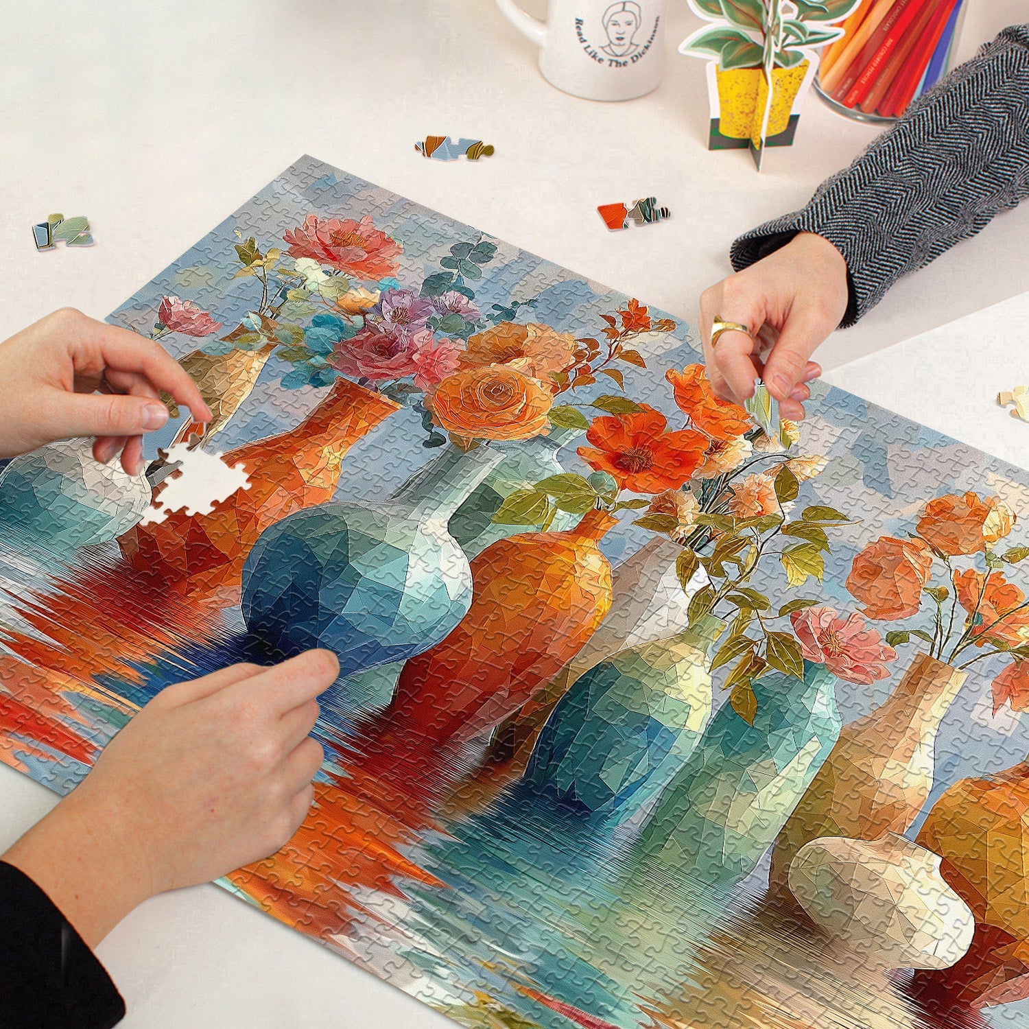 Colorful Vases Jigsaw Puzzle 1000 Pieces