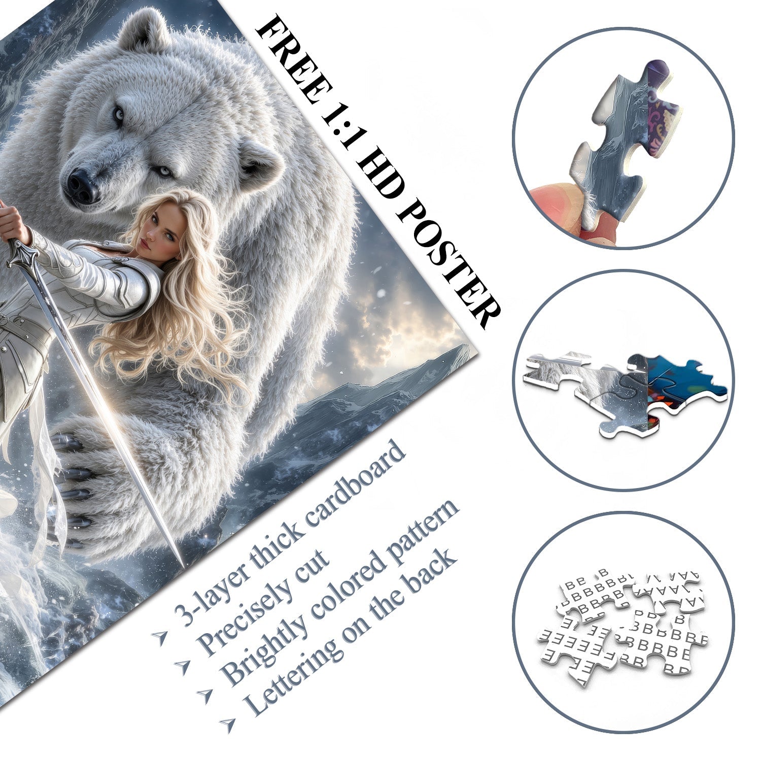 Ice Valkyrie Jigsaw Puzzle 1000 Pieces