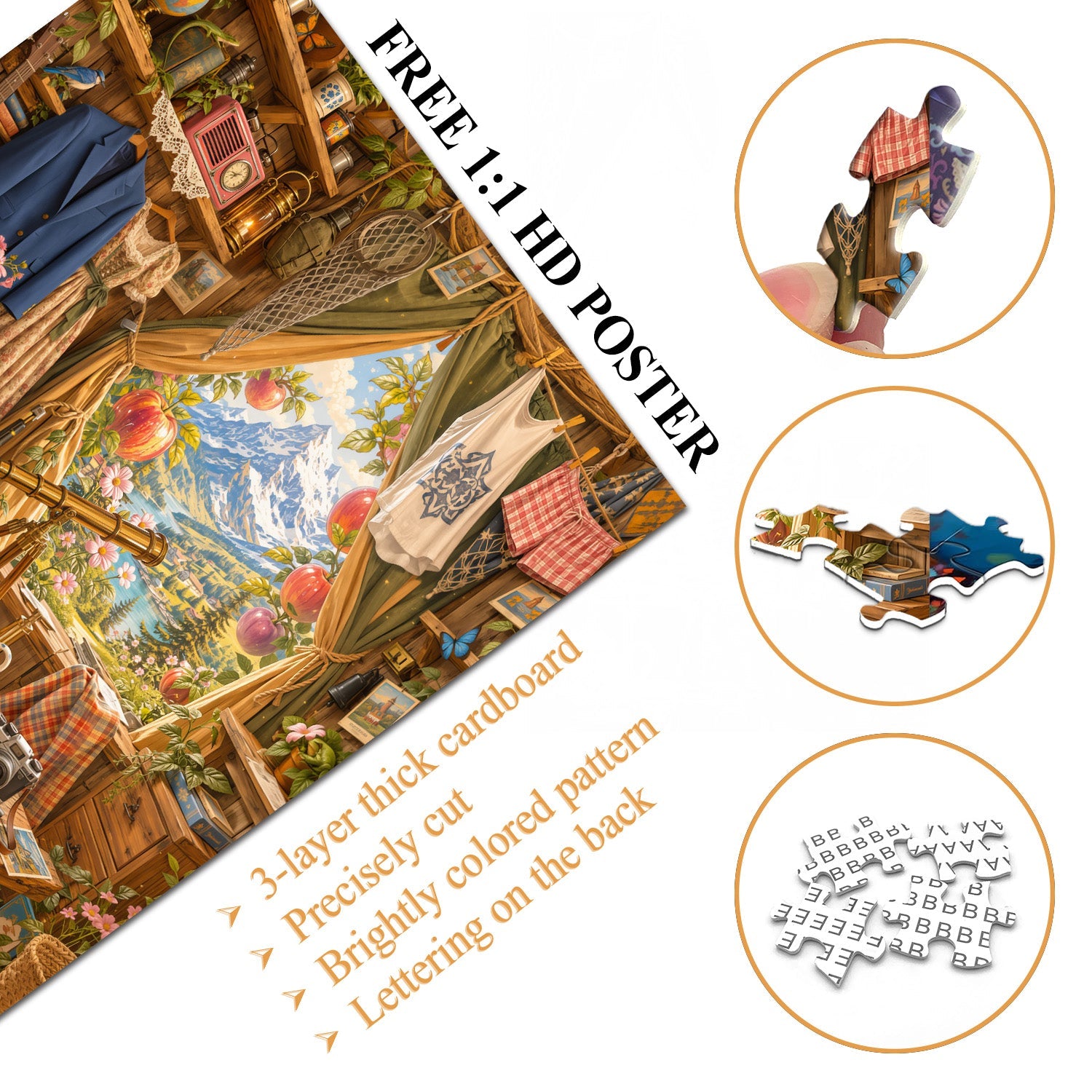 Vintage Wall Memories Jigsaw Puzzle 1000 Piece