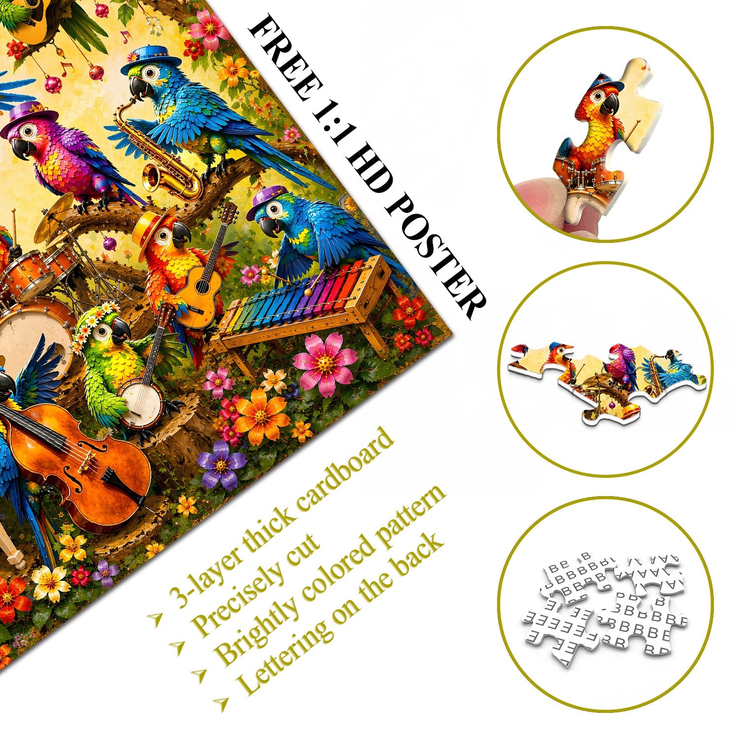 Parrot Jam Jigsaw Puzzle 1000 Piece