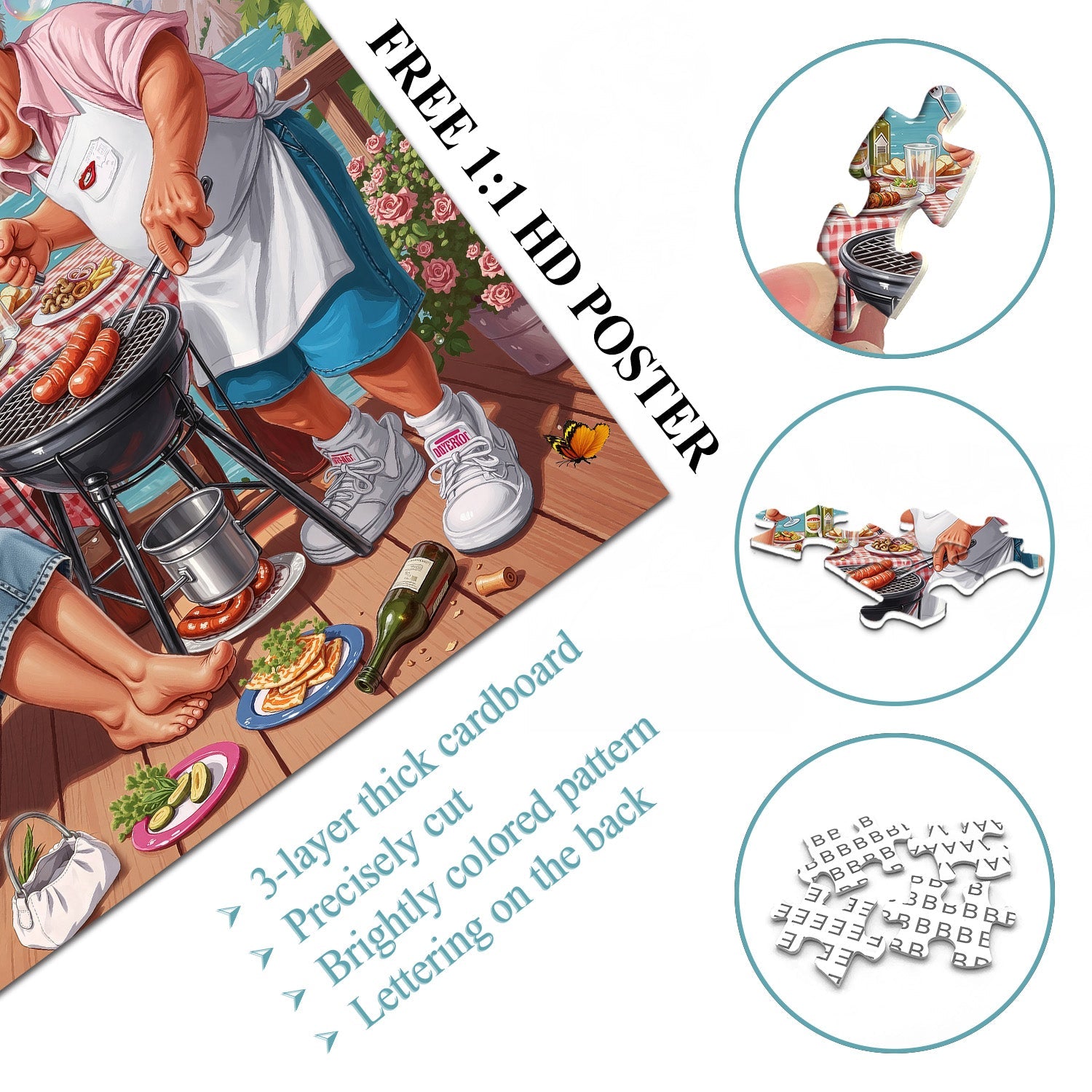 Grandma & Gramp BBQ Jigsaw Puzzle 1000 Piece