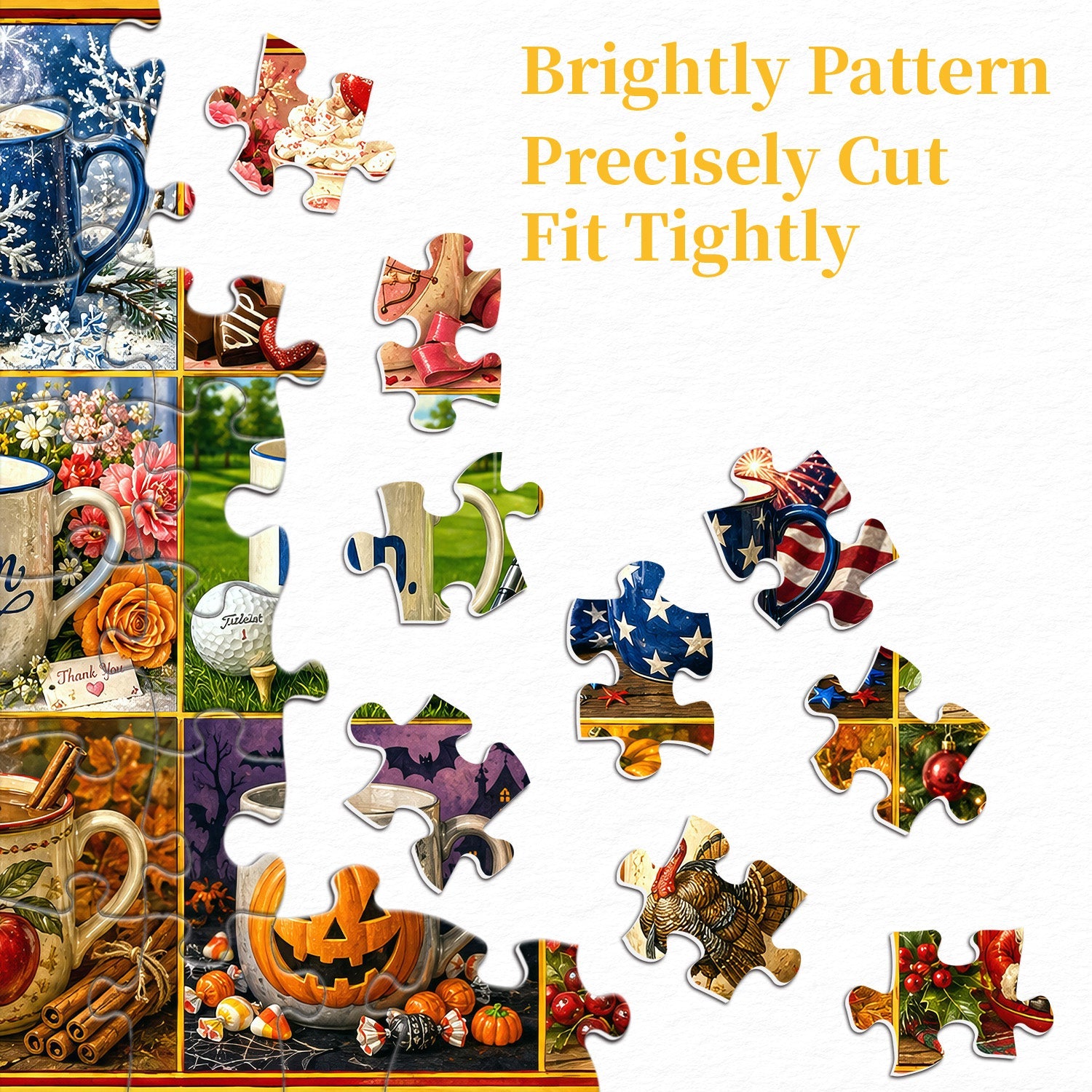 Holiday Mug Collection Jigsaw Puzzle 1000 Piece