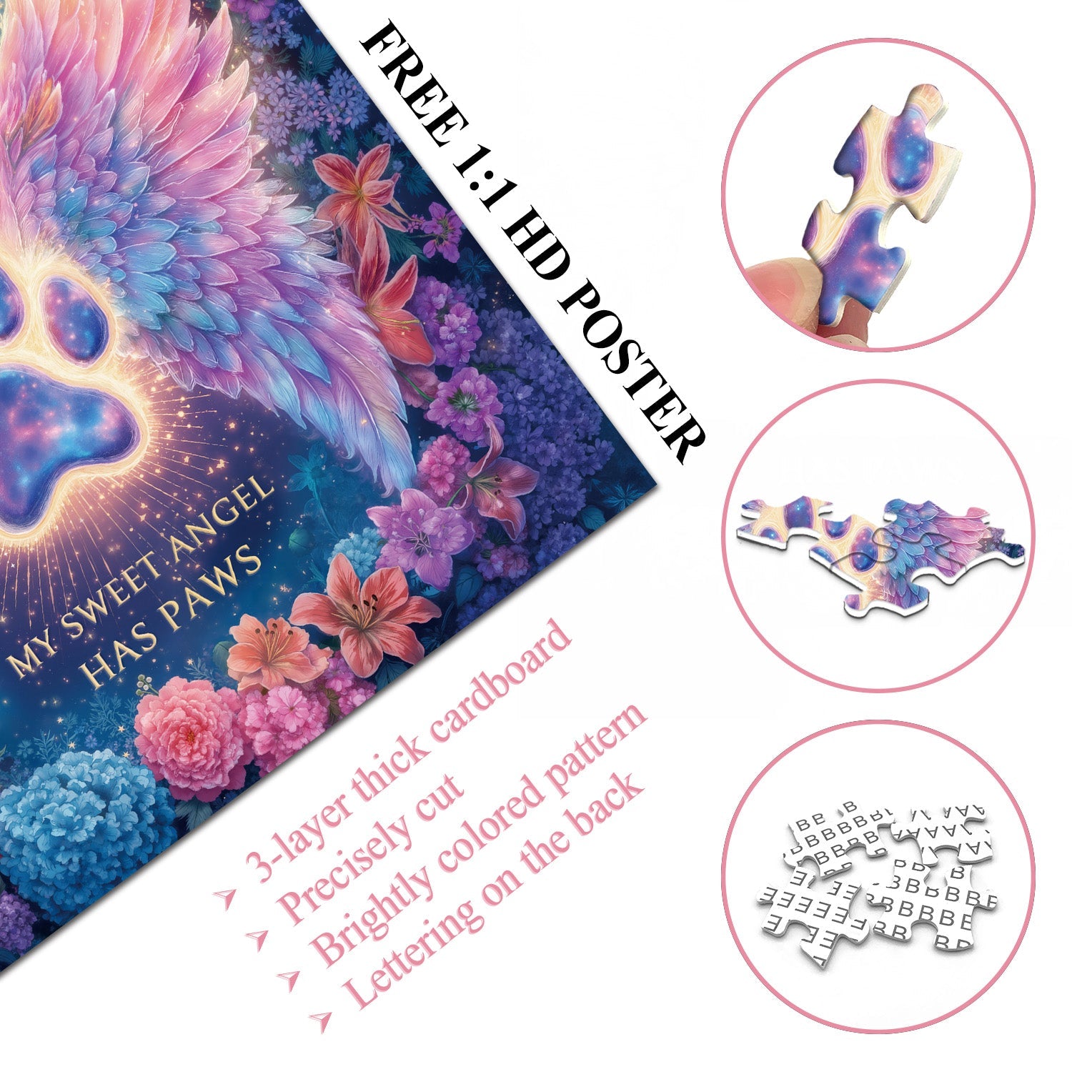 Angel Paws Jigsaw Puzzle 1000 Pieces