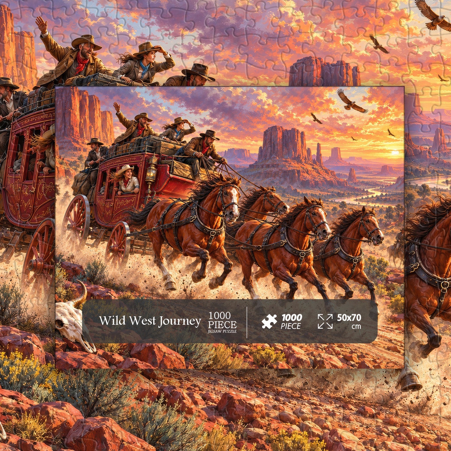 Wild West Journey Jigsaw Puzzle 1000 Piece