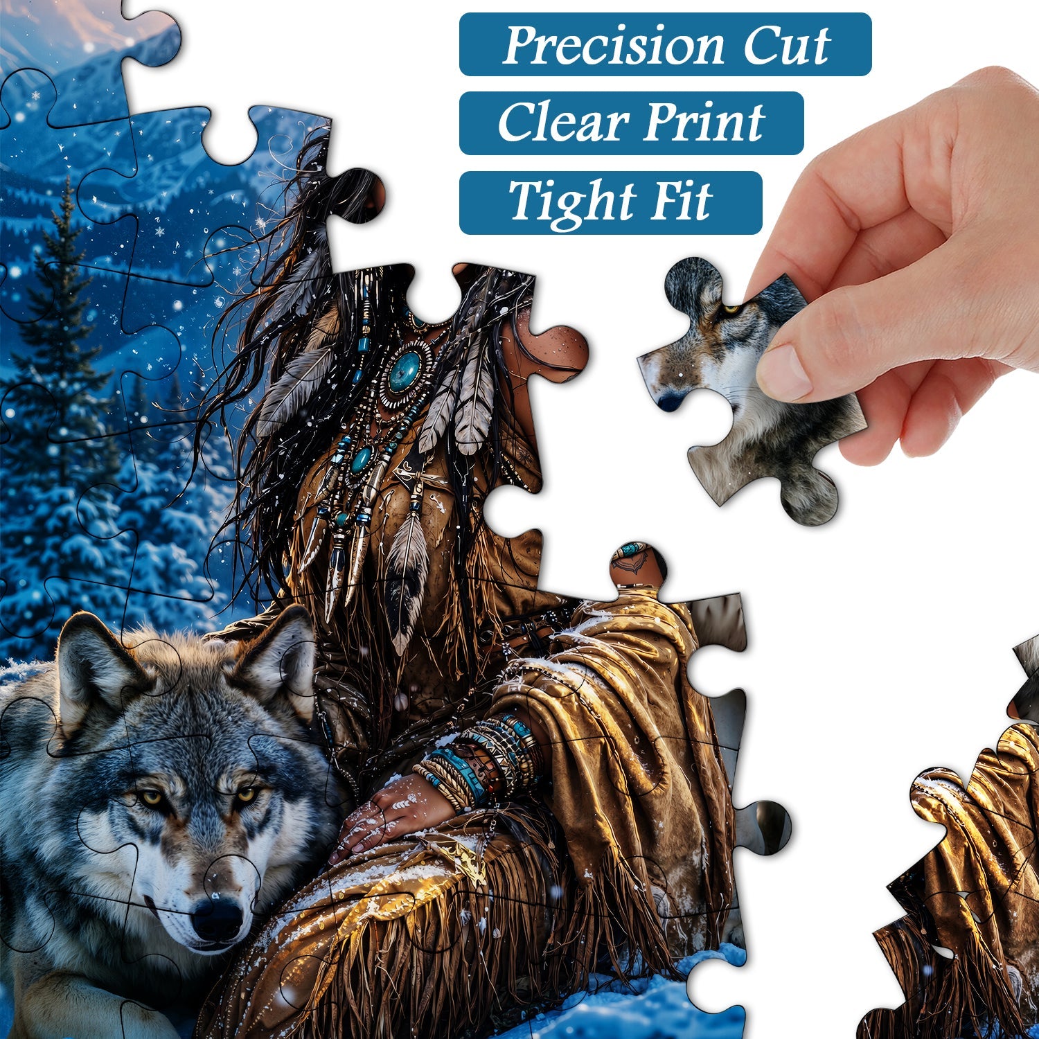 Winter Wolf Soul Jigsaw Puzzle 1000 Piece