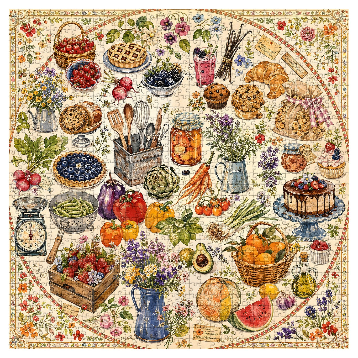 Bounty and Bloom Jigsaw Puzzle 1000 Piece