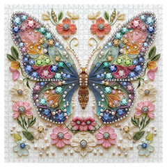 Jewels of the Fluttering Wings Jigsaw Puzzle 1000 Pieces