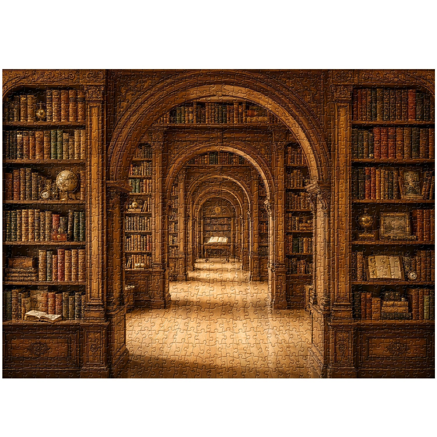 Endless Literary Halls Jigsaw Puzzle 1000 Piece