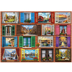 World Through Windows Jigsaw Puzzle 1000 Pieces