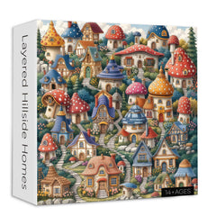 Layered Hillside Homes Jigsaw Puzzle 1000 Piece