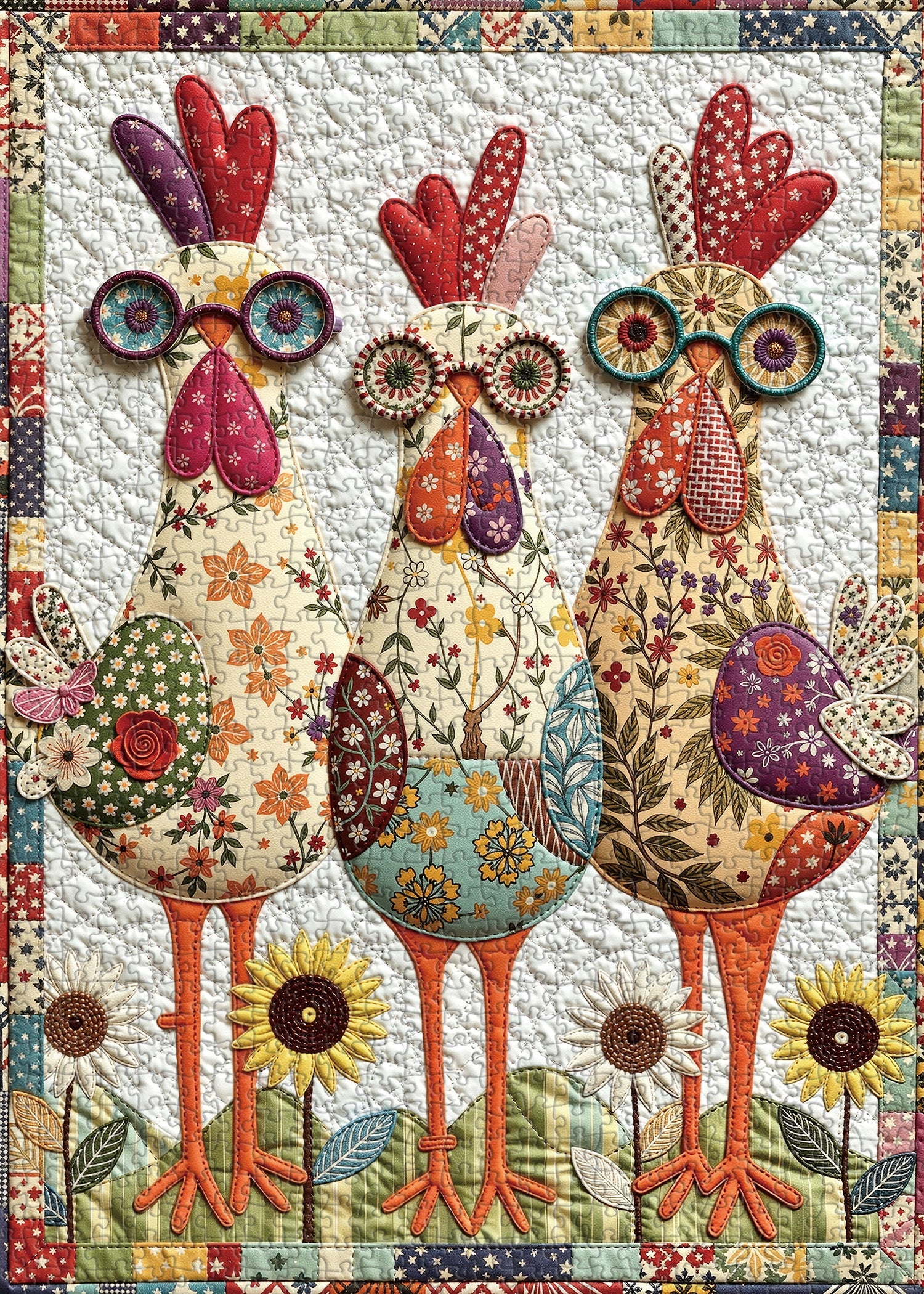 Puzzle Patchwork Party de 1000 pièces