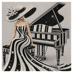 Elegant Piano Muse Jigsaw Puzzle 1000 Piece