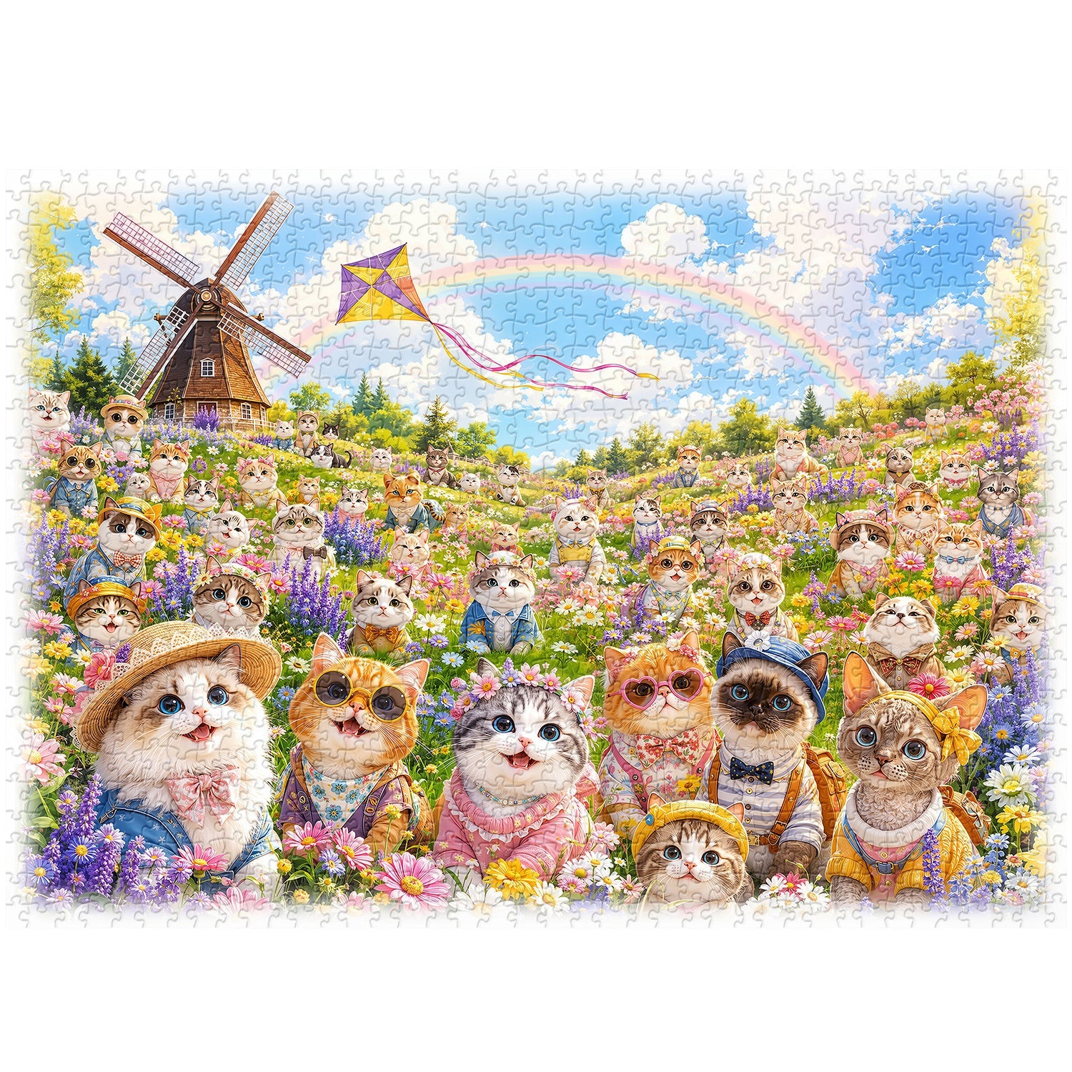 Meadow Mew Jigsaw Puzzle 1000 Piece