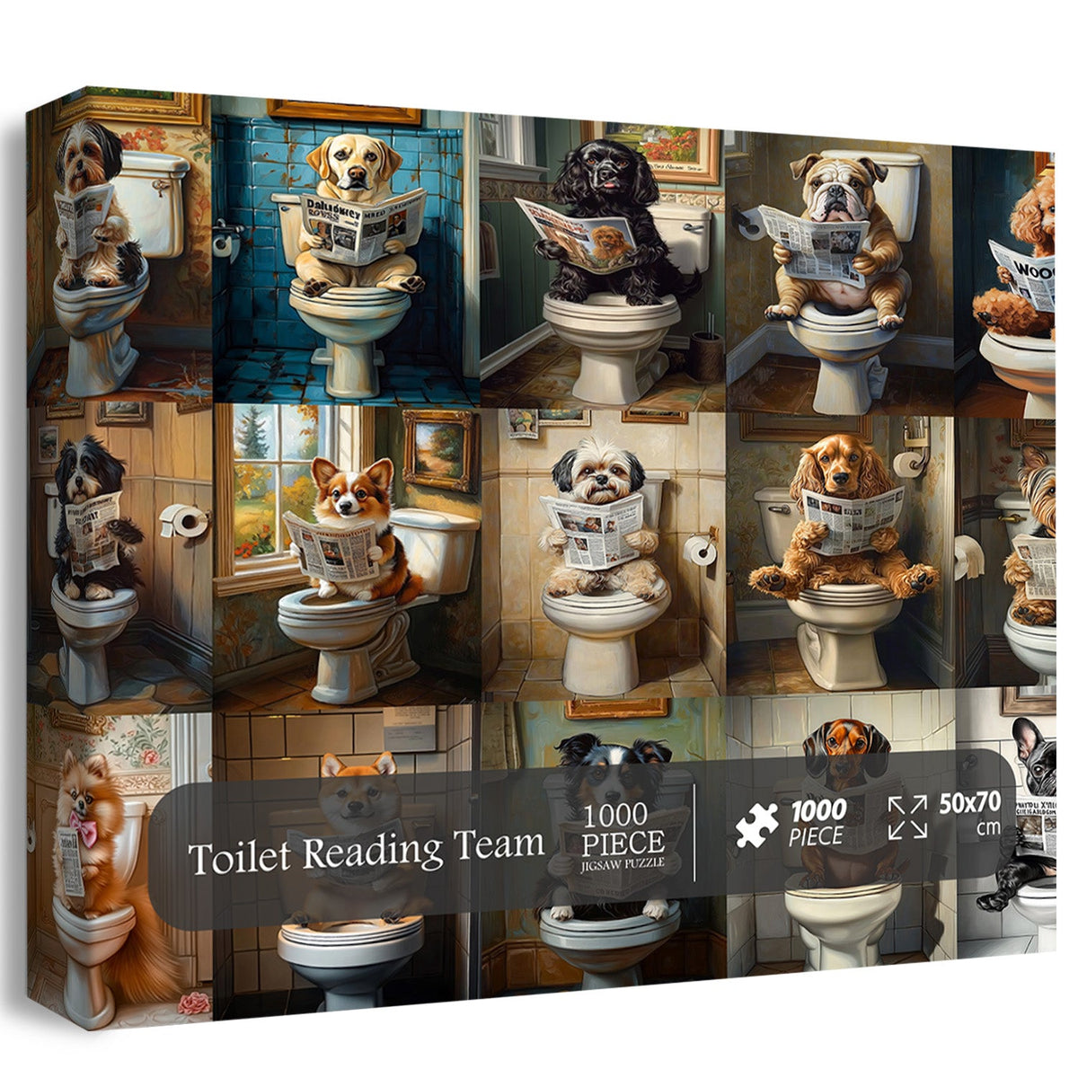 Toilet Reading Team Jigsaw Puzzles 1000 Pieces