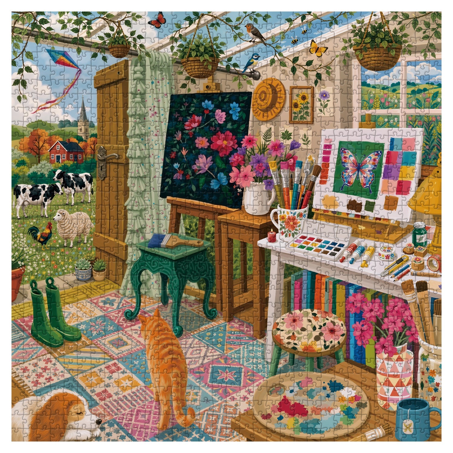 Art Cottage Jigsaw Puzzle 1000 Piece
