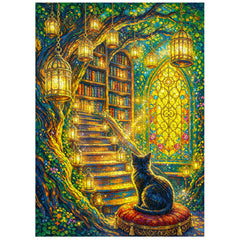 Magic Tree Library Jigsaw Puzzle 1000 Piece