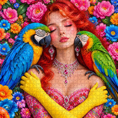 Nestled in Blooms Jigsaw Puzzle 1000 Piece