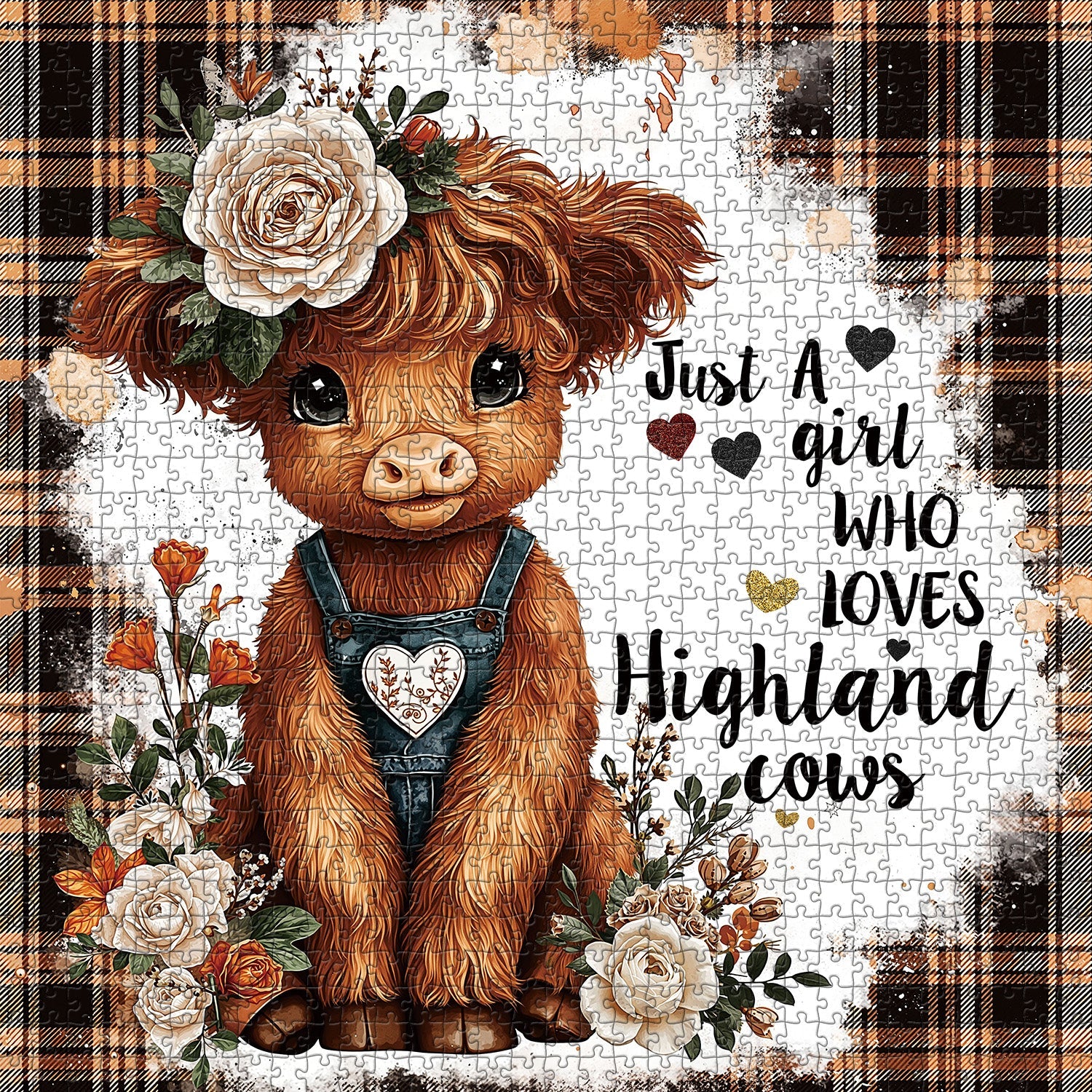 Floral Calf Jigsaw Puzzle 1000 Pieces