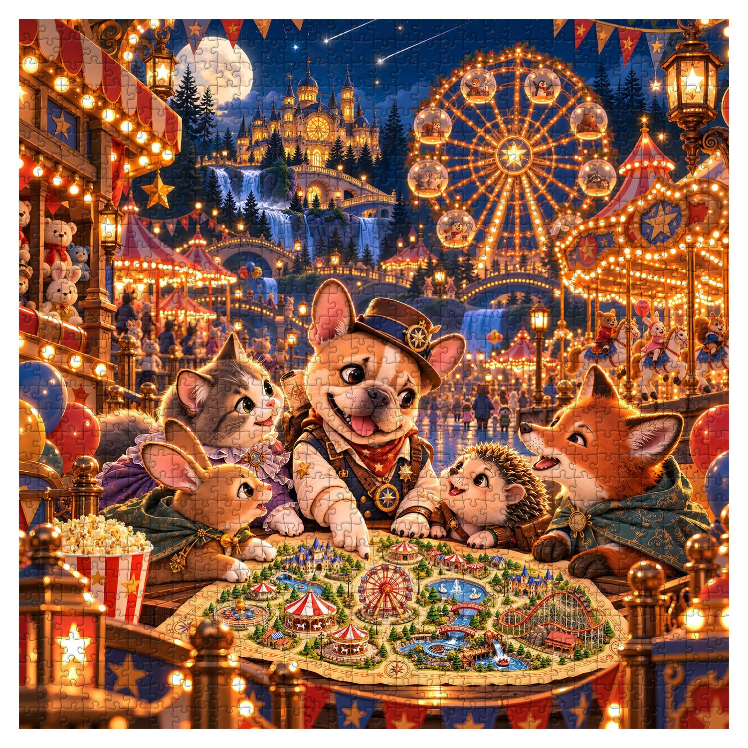Animal Carnival Jigsaw Puzzle 1000 Pieces