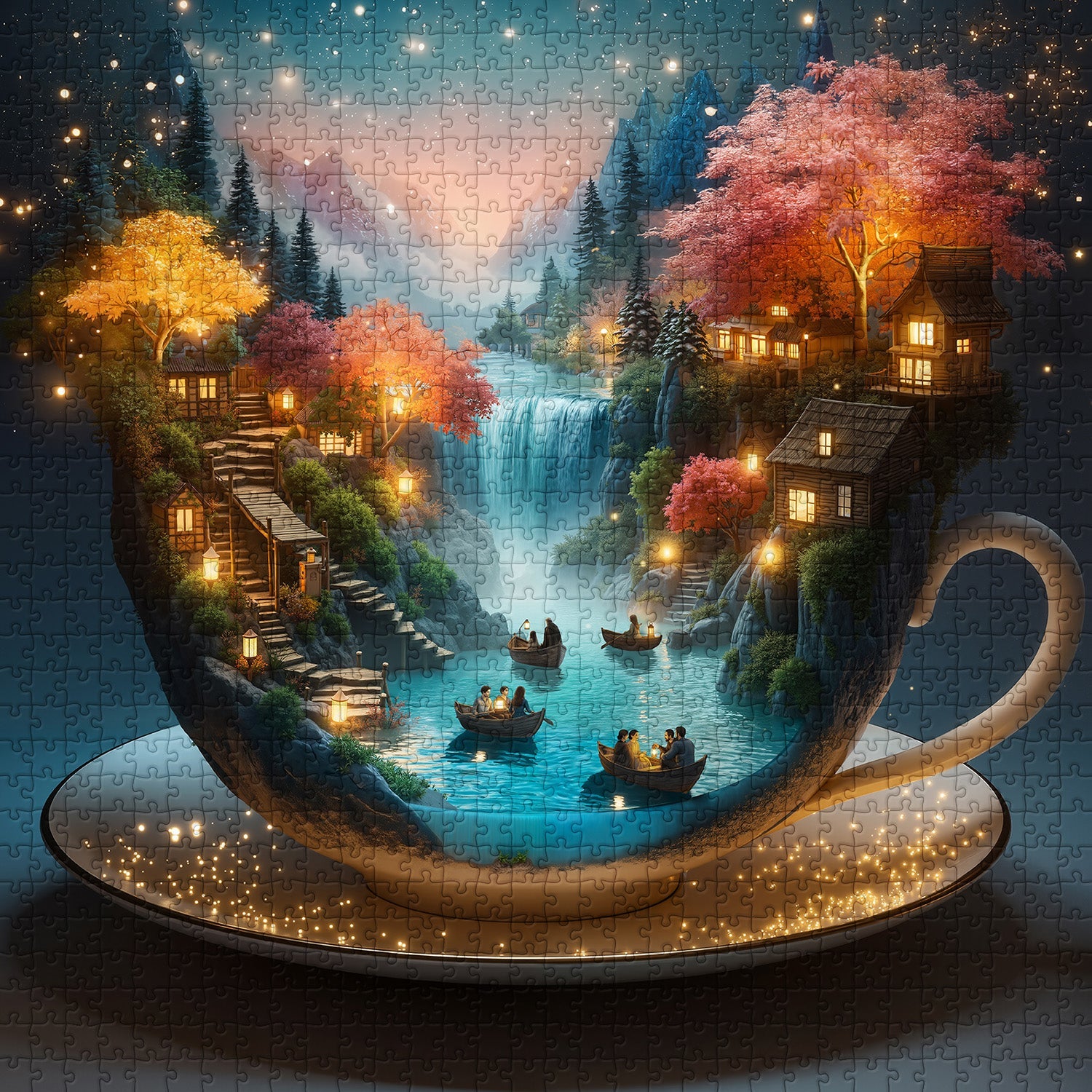 Teacup Fairyland Jigsaw Puzzle 1000 Pieces