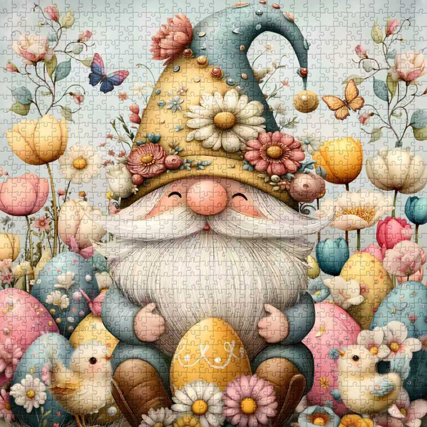 Easter Egg Gnome Jigsaw Puzzle 1000 Pieces