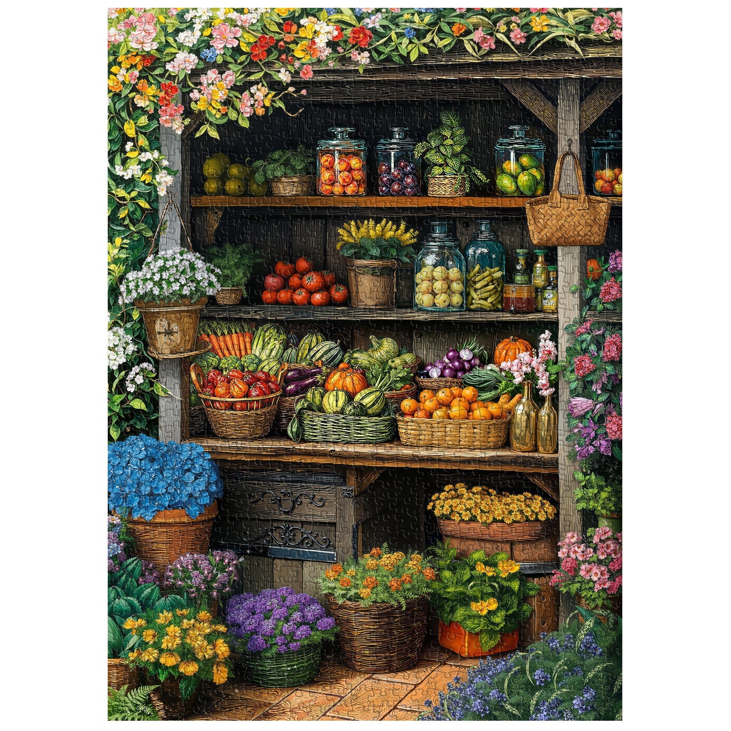 Blooms & Bounty Jigsaw Puzzle 1000 Pieces