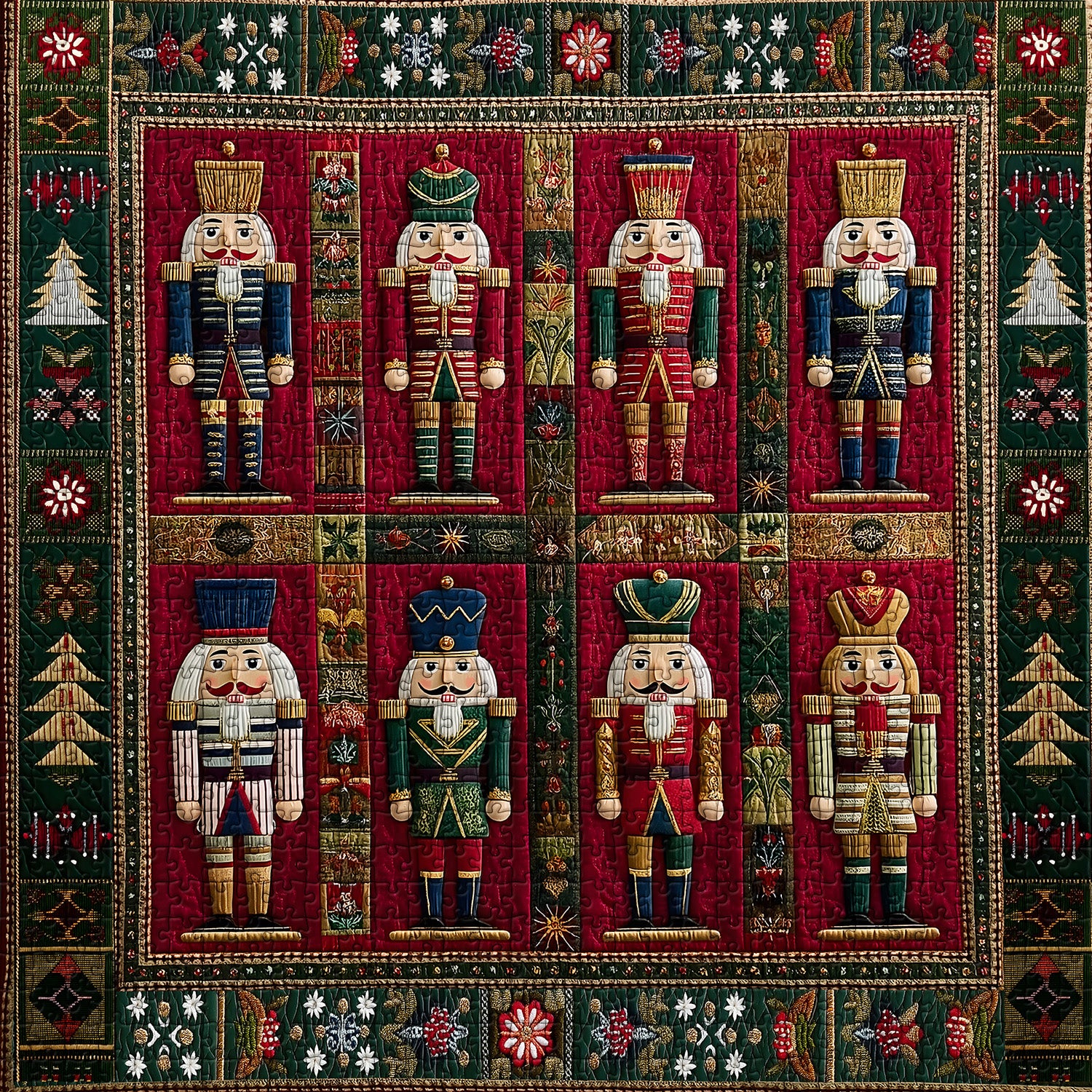 Christmas Nutcrackers Jigsaw Puzzle 1000 Pieces