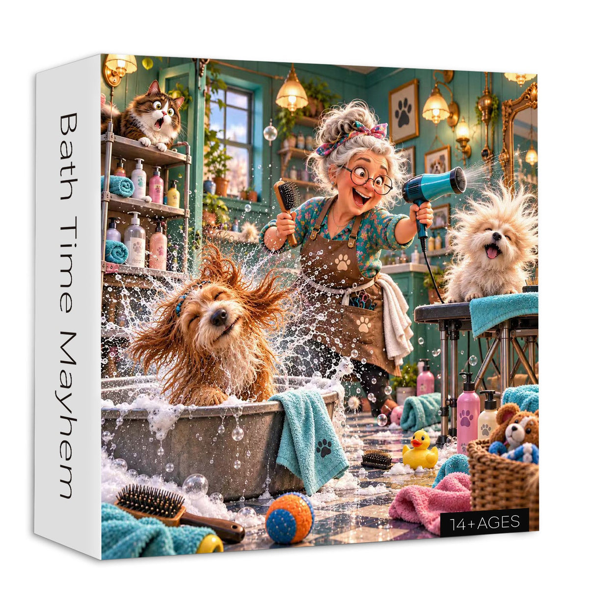 Bath Time Mayhem Jigsaw Puzzle 1000 Piece