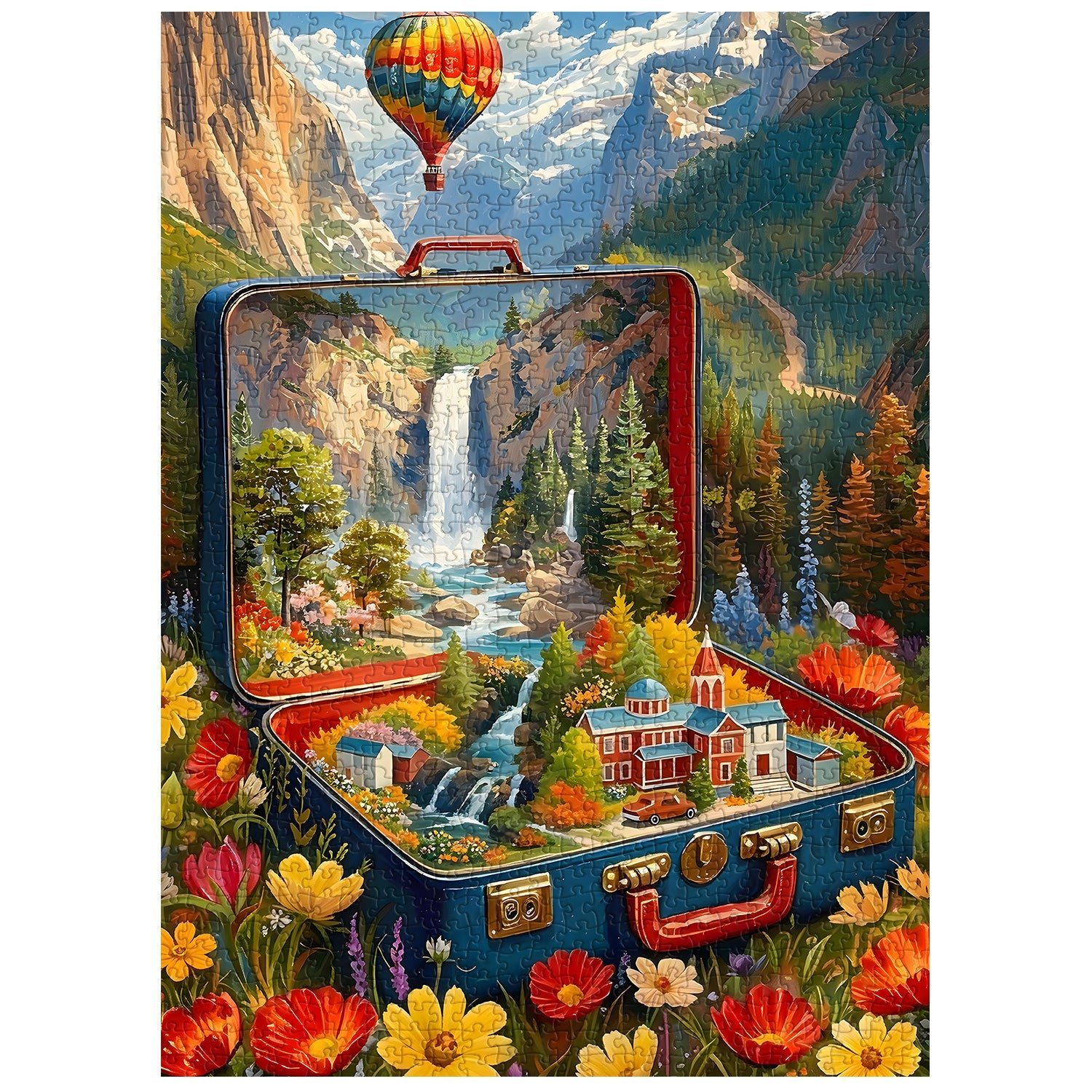 Roaming Suitcase  Jigsaw Puzzle 1000 Piece