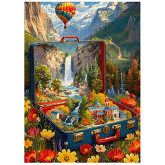 Roaming Suitcase  Jigsaw Puzzle 1000 Piece