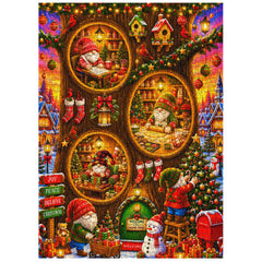 Christmas Gnome Village Jigsaw Puzzle 1000 Piece