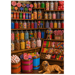 Candy Shop Pup Jigsaw Puzzle 1000 Pieces