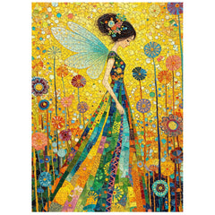 Mosaic Flower Fairy Jigsaw Puzzle 1000 Pieces