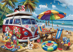 Seaside Pawprints Jigsaw Puzzle 1000 Pieces