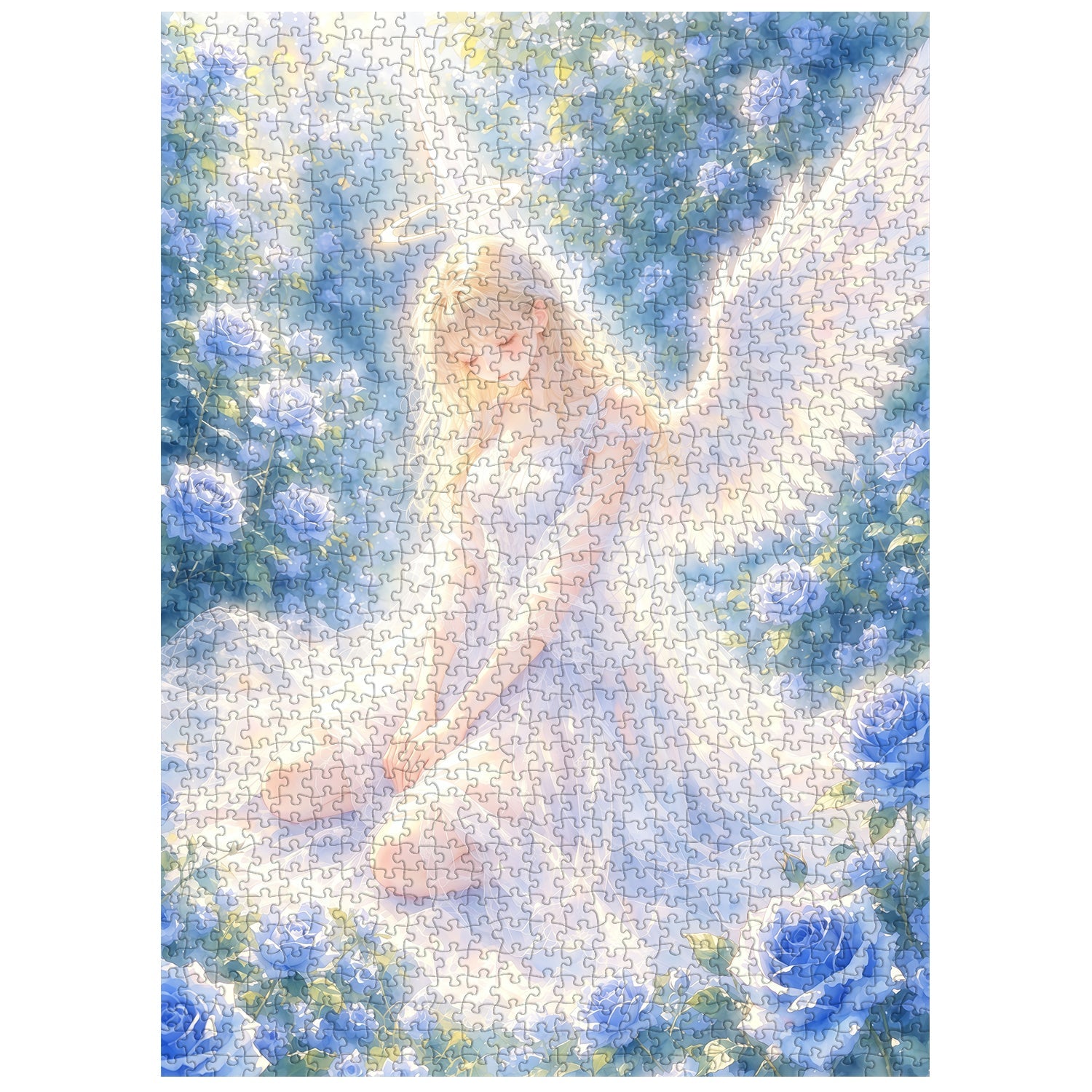 Azure Rose Angel Jigsaw Puzzle 1000 Piece