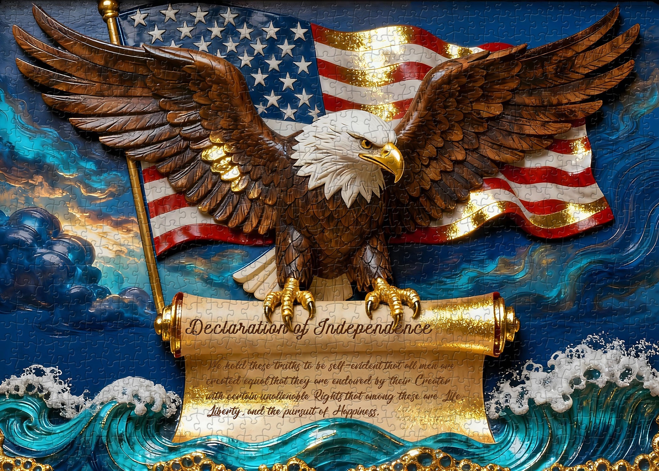 Eagle of Liberty Jigsaw Puzzle 1000 Pieces
