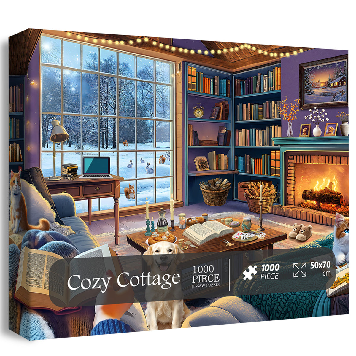 Gemütliches Cottage-Puzzle, 1000 Teile