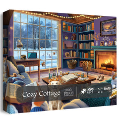 Gemütliches Cottage-Puzzle, 1000 Teile