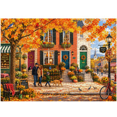 Autumn Maple Town Jigsaw Puzzle 1000 Piece