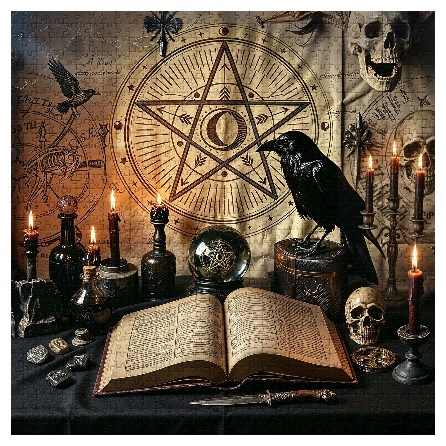Raven Arcana Jigsaw Puzzle 1000 Piece