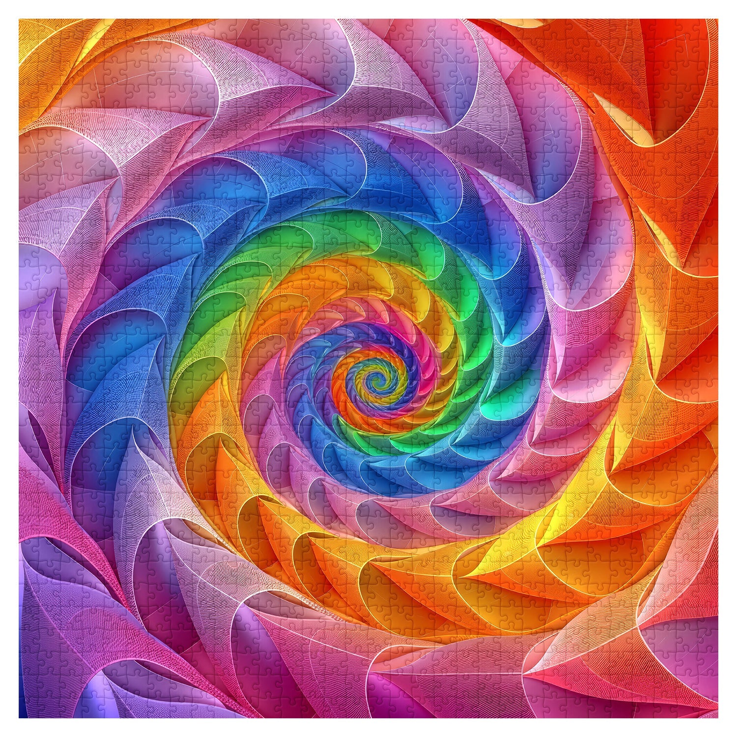 Extreme Chroma Vortex Jigsaw Puzzle 1000 Pieces