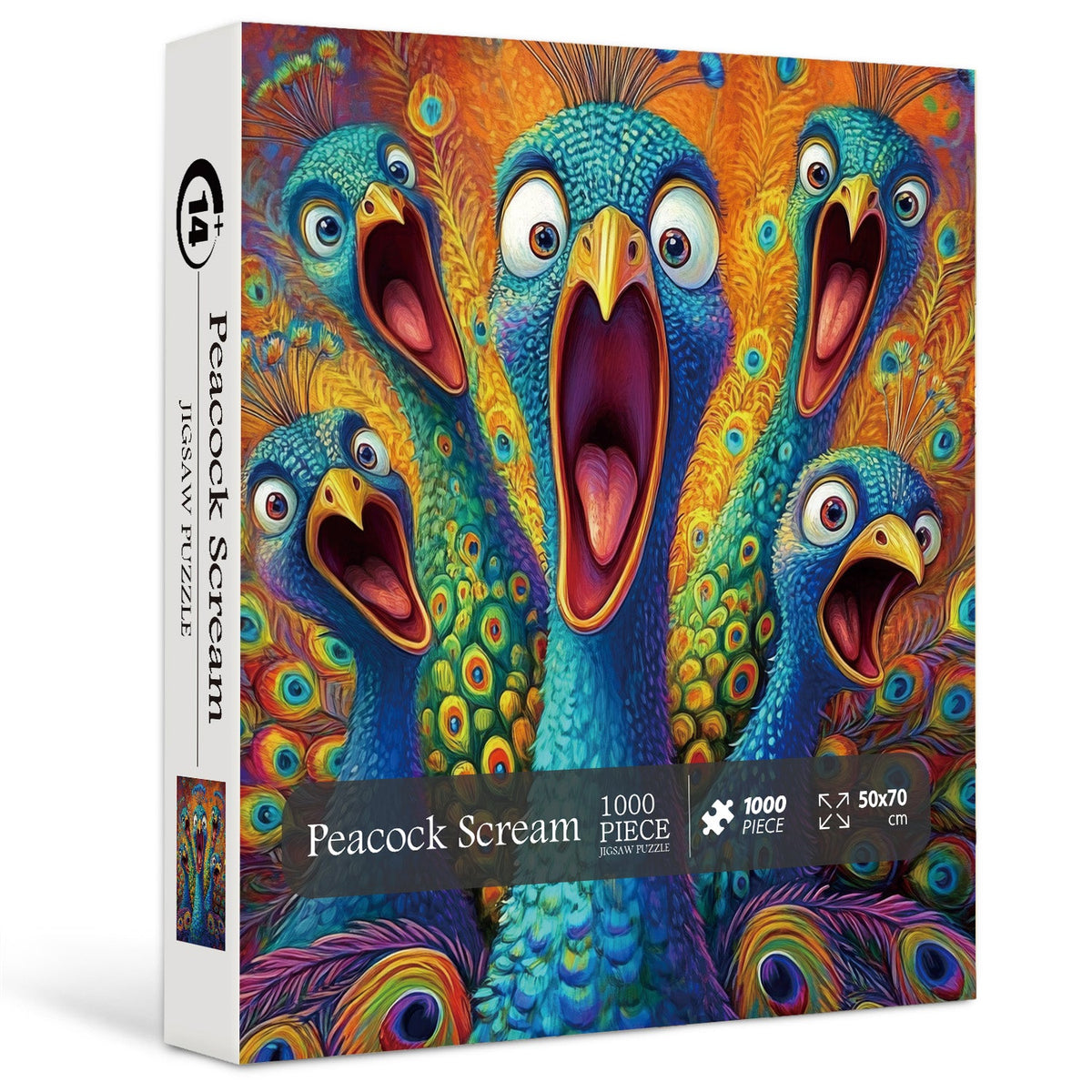 Pfauenschrei-Puzzle, 1000 Teile